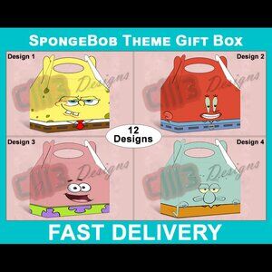 SpongeBob and Friends Themed Gable Box Party Favor